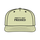 Surf Cap - 'Pretty Not Pressed' Graphic Snapback Hat for Beach Lovers