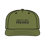 Surf Cap - 'Pretty Not Pressed' Graphic Snapback Hat for Beach Lovers