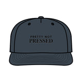 Surf Cap - 'Pretty Not Pressed' Graphic Snapback Hat for Beach Lovers