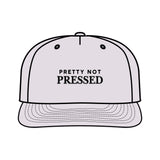 Surf Cap - 'Pretty Not Pressed' Graphic Snapback Hat for Beach Lovers