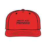 Surf Cap - 'Pretty Not Pressed' Graphic Snapback Hat for Beach Lovers