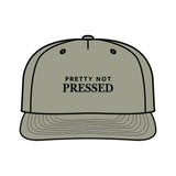 Surf Cap - 'Pretty Not Pressed' Graphic Snapback Hat for Beach Lovers