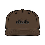 Surf Cap - 'Pretty Not Pressed' Graphic Snapback Hat for Beach Lovers