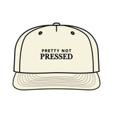 Surf Cap - 'Pretty Not Pressed' Graphic Snapback Hat for Beach Lovers