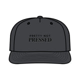 Surf Cap - 'Pretty Not Pressed' Graphic Snapback Hat for Beach Lovers