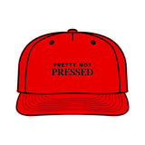 Surf Cap - 'Pretty Not Pressed' Graphic Snapback Hat for Beach Lovers