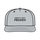 Surf Cap - 'Pretty Not Pressed' Graphic Snapback Hat for Beach Lovers