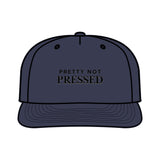 Surf Cap - 'Pretty Not Pressed' Graphic Snapback Hat for Beach Lovers
