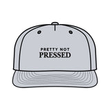 Surf Cap - 'Pretty Not Pressed' Graphic Snapback Hat for Beach Lovers