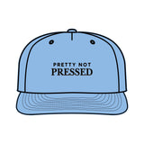 Surf Cap - 'Pretty Not Pressed' Graphic Snapback Hat for Beach Lovers