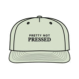 Surf Cap - 'Pretty Not Pressed' Graphic Snapback Hat for Beach Lovers