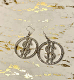 Crystal Money Earrings